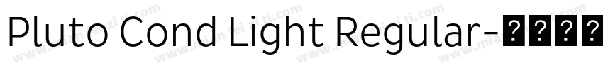 Pluto Cond Light Regular字体转换